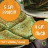 Gladful Spinach Protein Sprouted lentils & millets Instant Chilla - Dosa Mix, Natural healthy protein & fiber-rich food for kids and families, 200 g (Pack of 2) view 3