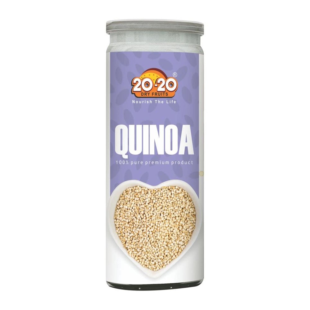 20-20 Dry Fruits Raw Quinoa for Eating 200g Jar |Healthy Super food | High in Protein, Fibre and Iron Diet Snacks