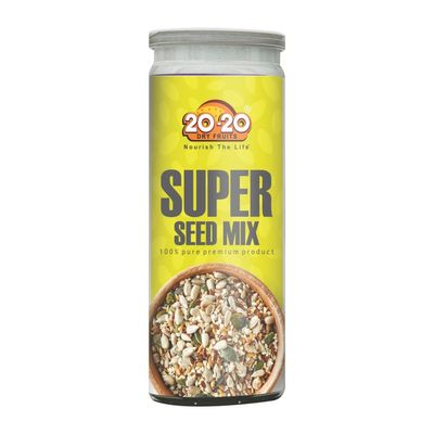 20-20 Dry Fruits Roasted Super Seeds Mix for Eating | Rich in Protein & Fiber | Superfood | Diet Snacks Roasted Super Seeds