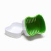 Denture Box False Teeth Case Denture Cup Cleaning Soaking Cup 2pcs Mouth Guard Night Gum Retainer Container Home Travel Green view 4