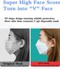 50/100Pcs Black KF94 Face Mask ,4-Ply Layer Filtr Face Mask for Men & Women Protective (Peach) view 3
