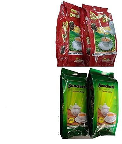 DARJEELING GOLD & SUNCHARI ELAICHI COMBO(2 PKT*250 GM EACH)- 1 Kg