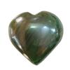 9Dzine Green Jade Gemstone Heart for Home Decor Items 80-100 Gm | Crystals Stone Heart for Friendship Decoration Love Couple Gifts for Women