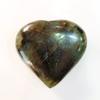 9Dzine Labradorite Crystal Heart 60-80 Gm | Labradorite Crystal Puffy Heart for Showpieces Decorative Items, Gift for Women view 1