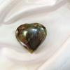 9Dzine Labradorite Crystal Heart 60-80 Gm | Labradorite Crystal Puffy Heart for Showpieces Decorative Items, Gift for Women view 3