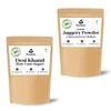 Puranic Jaggery Powder 900g & Desi Khand 900g (Combo of 1800g) | Sulphur-free Khandsari Sugar | Gur Powder 1.8 kg view 1