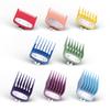 8 Color Professional Hair Trimmer/Clipper Guard Combs Guide Combs with Metal Clip Color Coded Cutting Guides/Combs - 1/16" to 1"(1.5-25mm) -Great for Hair Clippers/Trimmers Attachment view 1