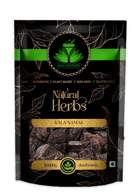 SAI HERBS Kala Namak - Black Salt - Kala Namak Sabut - Pure & Natural (2 KGS)