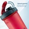 AGARO Magnum Shaker Bottle, 750 Ml, Steel Shaker Ball, Sipper Bottle Ideal for Protein, BPA Free, Leakproof, Red (Pack of 1) view 2