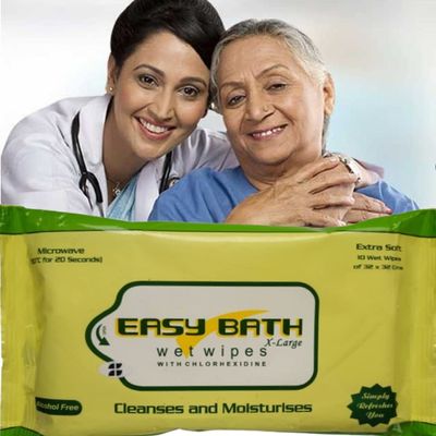 Easy Bath Wipes Wet Wipe 100s Pack (100)