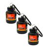 COOL INDIANS Portable Protein Whey Bottle or Supplement Powder Carrying Funnel & Container with Key-Chain Pack of 3 (YELLOW) view 1