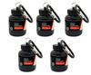 COOL INDIANS Portable Protein Whey Bottle or Supplement Powder Carrying Funnel & Container with Key-Chain Pack of 5 (BLACK) view 1