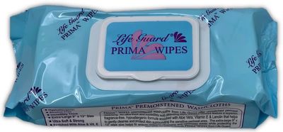 Adult Washcloths for Body Cleanup or Incontinence, Prima Wipes (1)