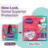 Evereve Period Panty For Girls & Women, (L-XL), 5 Pcs, 360 Degree Coverage, 0% Leaks, High Absorbency For Heavy Flow, Maternity Delivery Pads, Postpartum & Overnight Protection, Disposable Panty view 2