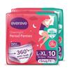 Evereve Period Panty For Girls & Women, (L-XL), 2x10 Pcs, 360 Degree Coverage, 0% Leaks, High Absorbency For Heavy Flow, Maternity Delivery Pads, Postpartum & Overnight Protection, Disposable Panty view 1