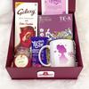 Angroos Women's Day Gift box, A hamper full of Sprig green tea,Scented candle,Customized coffee mug, Baked Brownie 60g, Galaxy 96gm, Greeting card view 3