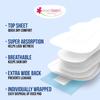everteen XL Dry 80 Sanitary Pads for Women, 280mm Sanitary Napkin Infused with Neem-Safflower Rash Free, Skin Friendly, Advanced Leak Protection, X Large - 4 Packs (20 Pads Each) view 4