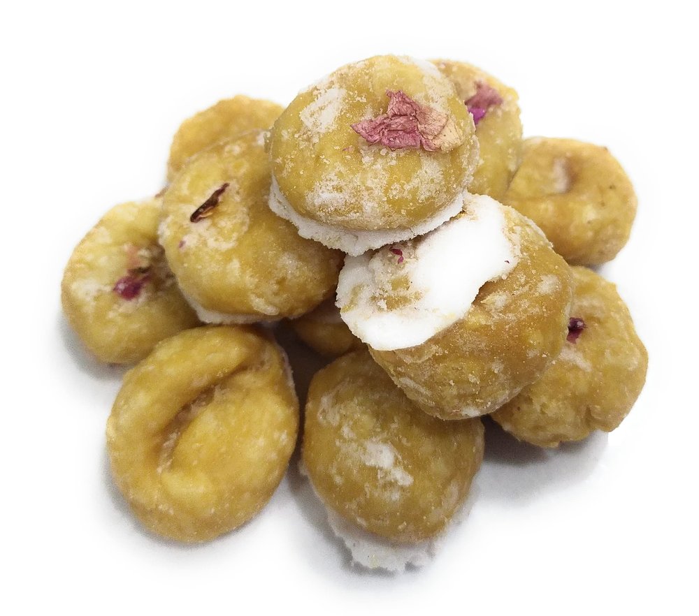 HARIBHAI DAMODAR MITHAIWALA - MINI BALUSHAI - MINI KHAJA SAATA - TRADITIONAL INDIAN SWEET (250 grams)