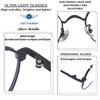 Vast Blue Cut Computer Glasses for Eye Protection | Zero Power, Anti Glare & Blue Light Filter Glasses | UV Protection Specs for Men & Women |Metal Frames & CR39 Blue Cut Lens (Blue) view 3
