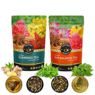 TEACURRY Slimming PCOS Combo Pack (1 Months Pack, 100 Grams Loose)