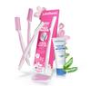 LetsShave Evior Reusable Facial Razor for Women - Pack of 3 + 1 Transparent Shave Gel 15ml | Skin-Safe Pen Razors | for Eyebrows, Upper Lips, Chin & Sideburns | 150 Days of Dermaplaning view 1
