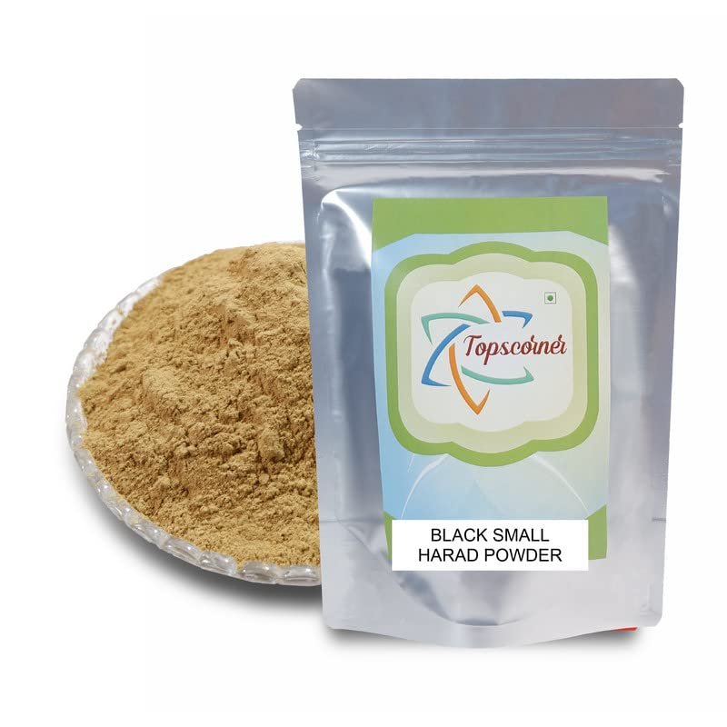 Topscorner Harad Kali Powder - Harad Choti Powder - Black Himej Terminalia Chebula Myrobalan, 250 Grams
