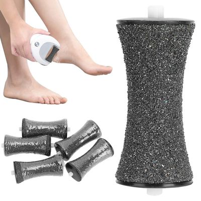 Callus Remover Roller Heads, 2.2 X 0.9in Durable Electric Pedicure Device Roller Head, Quartz Stone for Foot Cleaning Exfoliating
