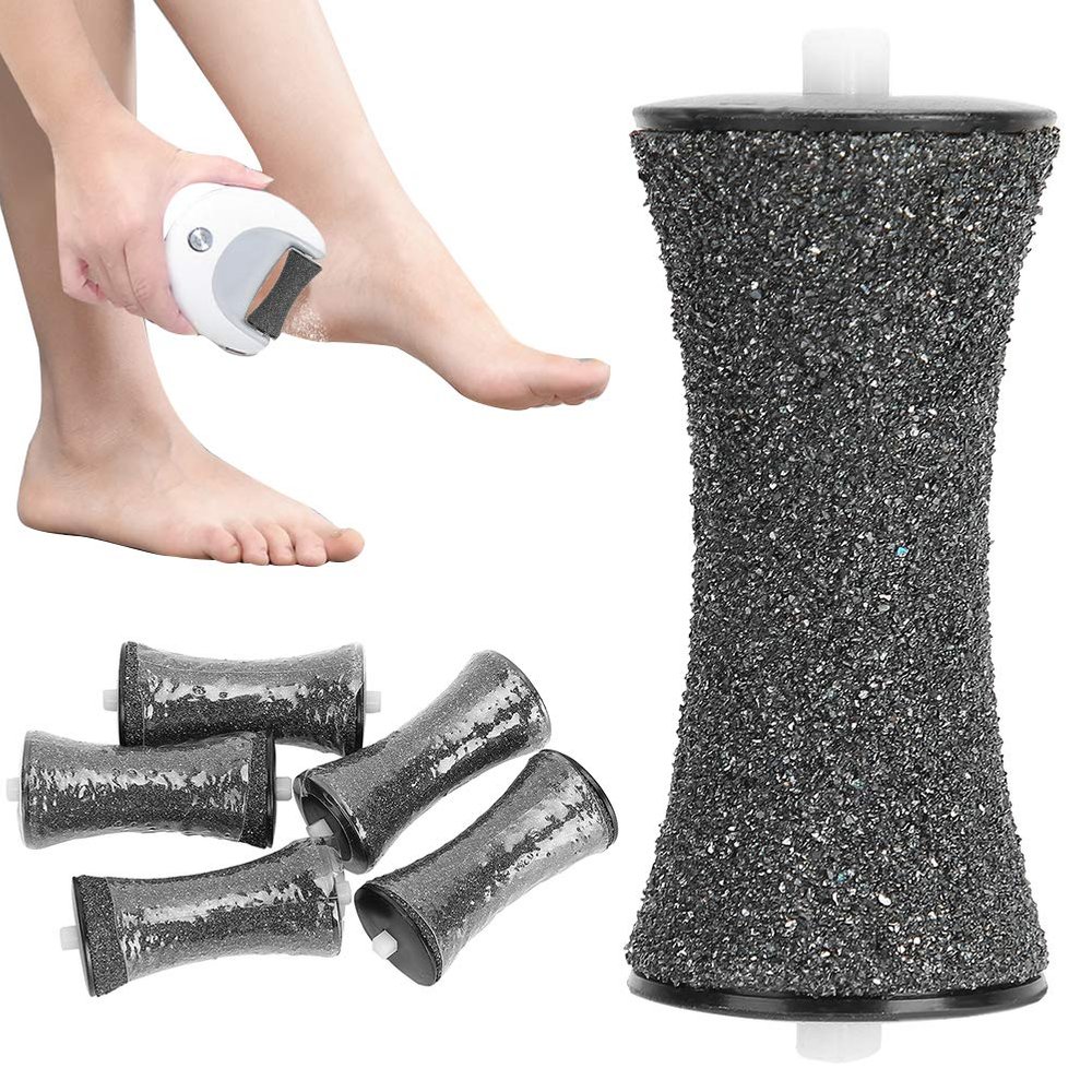 Callus Remover Roller Heads, 2.2 X 0.9in Durable Electric Pedicure Device Roller Head, Quartz Stone for Foot Cleaning Exfoliating