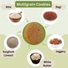 Ancient Roots Combo of Almonds Cookies & Multigrain Cookies - 150g of Each (Pack 2) / Delicious Biscuits (16-18 Pcs) / For Healthy Snacks / Breakfast, Best Paired with Tea & Coffee / No Maida, No Sugar, No Palm Oil view 4