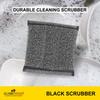 Classy Touch Stainless Steel Scrub Brush,Scratch Proof Kitchen Utensil Suitable for Dish/Utensils/Tiles, WashBasin (Black Colour) (Standard, Pack of 6) view 2