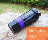 Crystal Zone Rubber Spider Protein Gym Shaker Bottle for Gym - 500 Milliliters, Black view 3