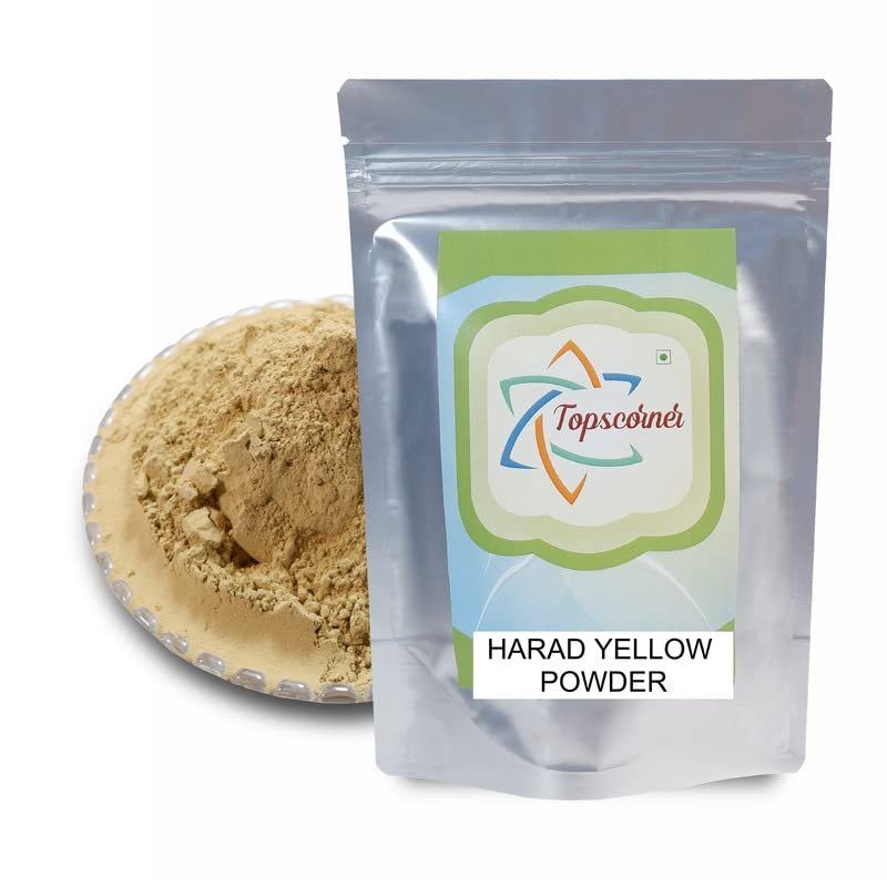 Topscorner Harad Badi Haritaki Yellow Chilka Powder, 100 Grams Pack