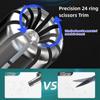 KongLam Nose Hair Trimmer for Men Manual Nose Hair Trimmer Stainless Steel Nose Trimmer Nose Hair Removal Easy Cleansing Battery-Free and Waterproof Nose Hair Trimmer view 2