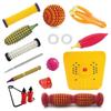 4beauty Therapy Acupressure Massager Tools Combo Kit with Multipurpose Roller Massager (Pyramidal cuts) + Bio-Magnetic Power Foot Mat (Magneto-Therapy) for Stress and Pain Relief view 1