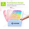 AUVON Weekly Pill Organizer Arthritis Friendly, BPA Free Travel 7 Day Pill Box Case with Spring Open Design and Large Compartment to Hold Vitamins, Cod Liver Oil, Supplements and Medication (Lavender) view 2