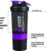 COOL INDIANS Shaker Bottle for Gym|BPA-Free and 100% Leak-Proof Protein Shaker Bottle with 2 Extra Storage Compartment (500ML Shaker) (Purple) view 4