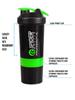 COOL INDIANS SHAKER BOTTLE FOR GYM|BPA-FREE AND 100% LEAK-PROOF PROTEIN SHAKER BOTTLE WITH 2 EXTRA STORAGE COMPARTMENT (500ML SHAKER) (GREEN) view 4