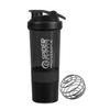 COOL INDIANS Shaker Bottle for Gym|BPA-Free and 100% Leak-Proof Protein Shaker Bottle with 2 Extra Storage Compartment (500ML Shaker) (Black) view 1