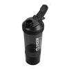 COOL INDIANS Shaker Bottle for Gym|BPA-Free and 100% Leak-Proof Protein Shaker Bottle with 2 Extra Storage Compartment (500ML Shaker) (Black) view 2
