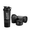COOL INDIANS Shaker Bottle for Gym|BPA-Free and 100% Leak-Proof Protein Shaker Bottle with 2 Extra Storage Compartment (500ML Shaker) (Black) view 3