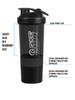 COOL INDIANS Shaker Bottle for Gym|BPA-Free and 100% Leak-Proof Protein Shaker Bottle with 2 Extra Storage Compartment (500ML Shaker) (Black) view 4