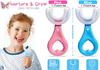 Diniva Kids U-Shaped Toothbrush, Food Grade Soft Silicone Brush Head, Oral Teeth Cleaning Full Mouth Toothbrush Design for 2-6 Year Toddlers and Children view 2