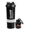 COOL INDIANS COMBO PACK OF SHAKER WITH WHEY PORTABLE PROTEIN OR SUPPLEMENT POWDER CARRYING CONTAINER|BPA-FREE AND 100% LEAK-PROOF SHAKER BOTTLE (SHAKER BOTTLE + WHEY PROTEIN CONTAINER) (WHITE) view 1
