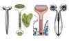 MORVIKA Ice Roller Face Massager, Facial Massager Jade Stone Roller & Gua Sha Tool 100% Natural, 3D Massager Roller view 1