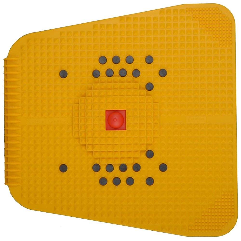 ACP ACUPRESSURE Pyramid Plastic Powermat 2000 Pyramid (31 cm x 31 cm x 0.5 cm, White)
