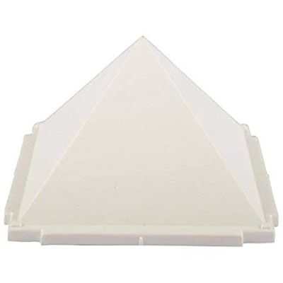 ACP ACUPRESSURE Pyramid Plastic Multier Advance Yantra (15 cm x 15 cm x 9 cm, White)
