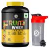 Muscle Transform Fruity Whey Protein Isolate, 26g Protein, 5.5 BCAAs, 6g Glutamine, 15g EAA | Muscle-Building Whey Protein Supplement Powder, Refreshing Whey for Men Women [Mango, 2kg] Free Gym Shaker Bottle view 1