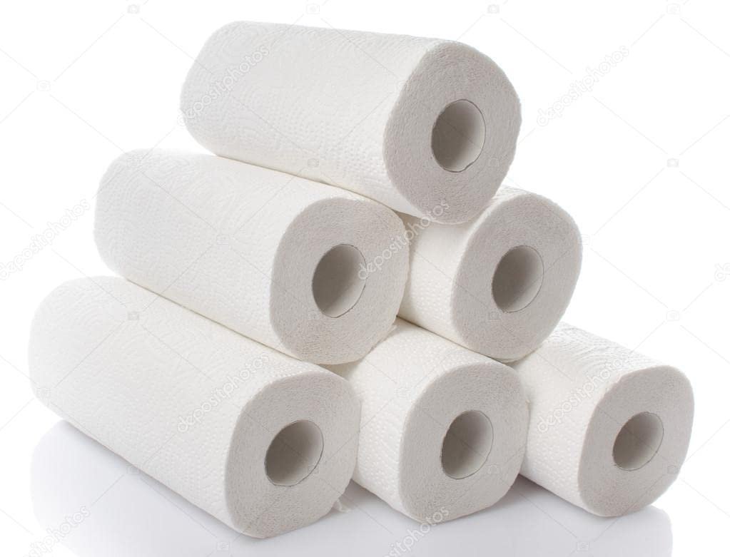 4 Ply Kitchen Tissue/Paper Roll Disposable Tissue Paper 4 Ply Pack of 5