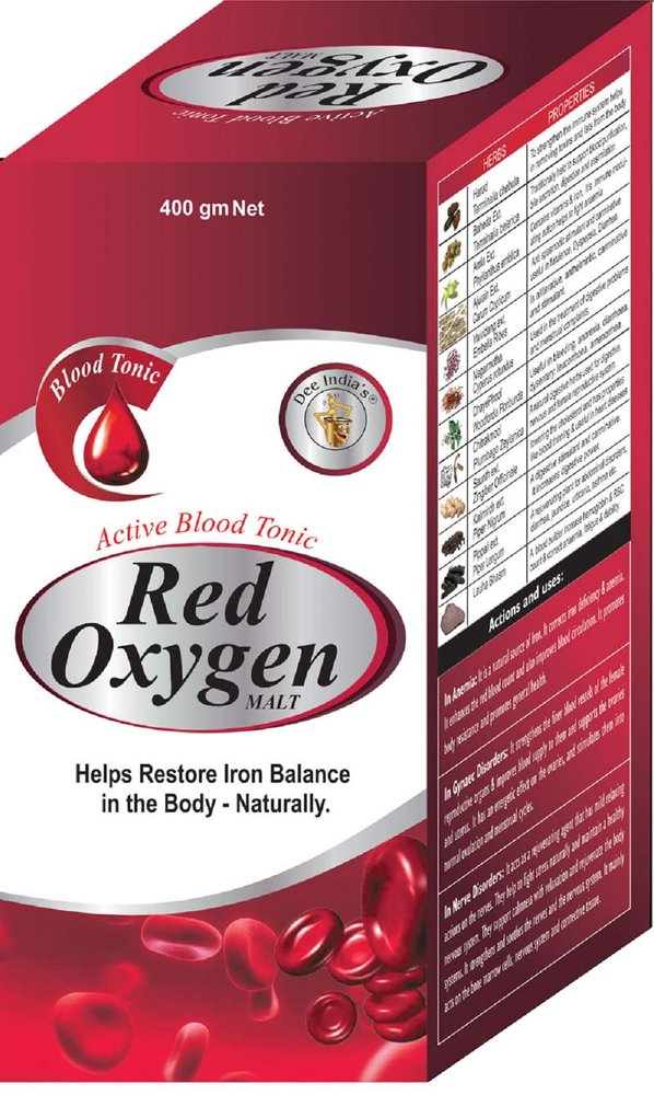 DEE INDIA HERBALS Natural Red Oxygen Malt Health Drink (Pack of 1)