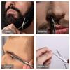 Mustache Trimming Scissors, Durable Stable Mustache Scissors for Beard Trimming for Men Use(MJ-LF011B) view 4
